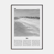 30A Travel B&W Poster