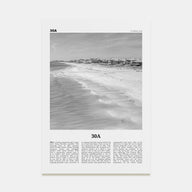 30A Travel B&W Poster