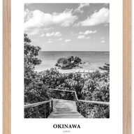 Okinawa Portrait B&W Poster