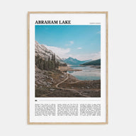 Abraham Lake Travel Color Poster