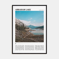Abraham Lake Travel Color Poster