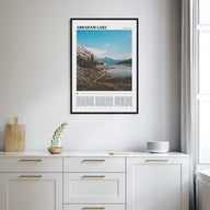 Abraham Lake Travel Color Poster