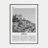 Abruzzo Travel B&W No 1 Poster