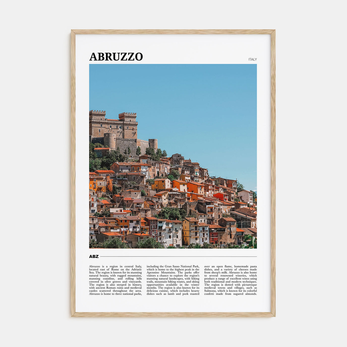Abruzzo Travel Color No 2 Poster