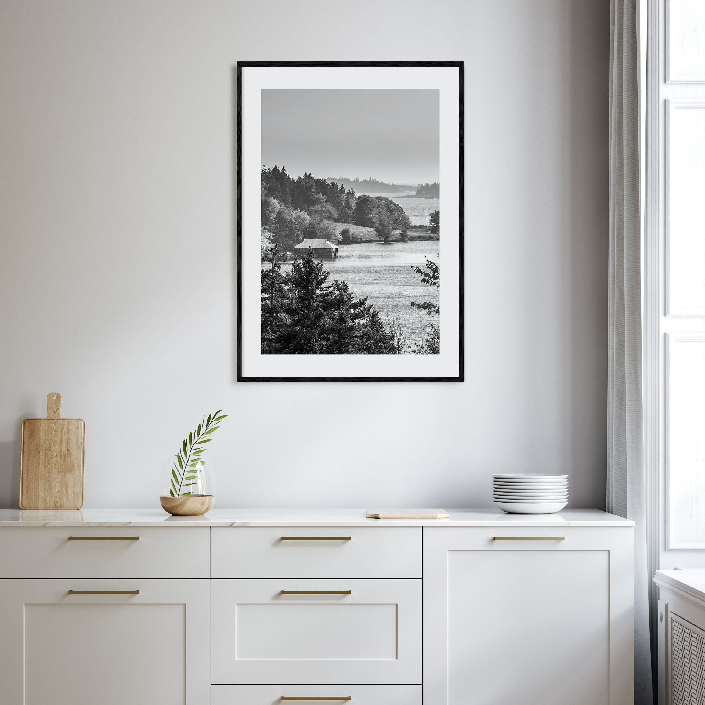 Acadia National Park Photo B&W Poster