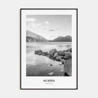 Acadia National Park Portrait B&W Poster