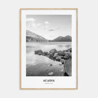 Acadia National Park Portrait B&W Poster