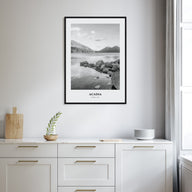 Acadia National Park Portrait B&W Poster