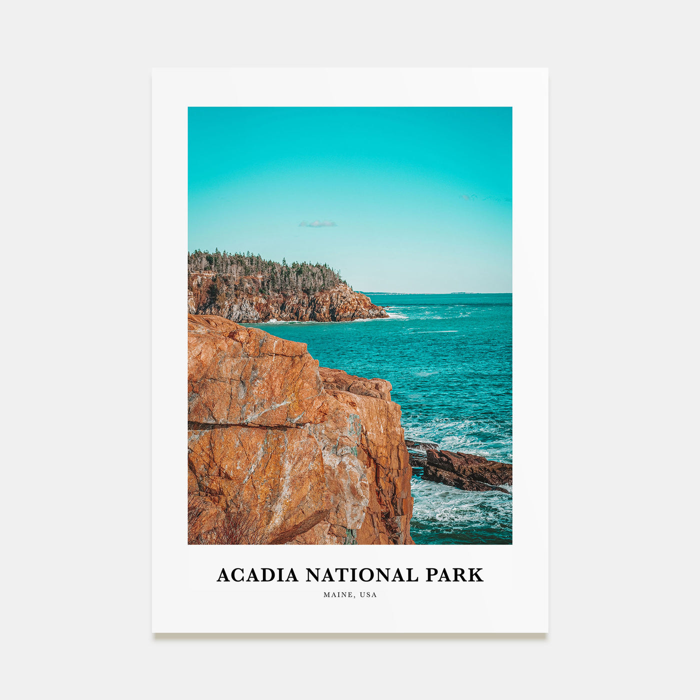 Acadia National Park Portrait Color Poster