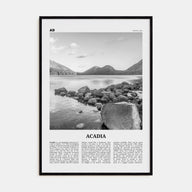 Acadia National Park Travel B&W Poster
