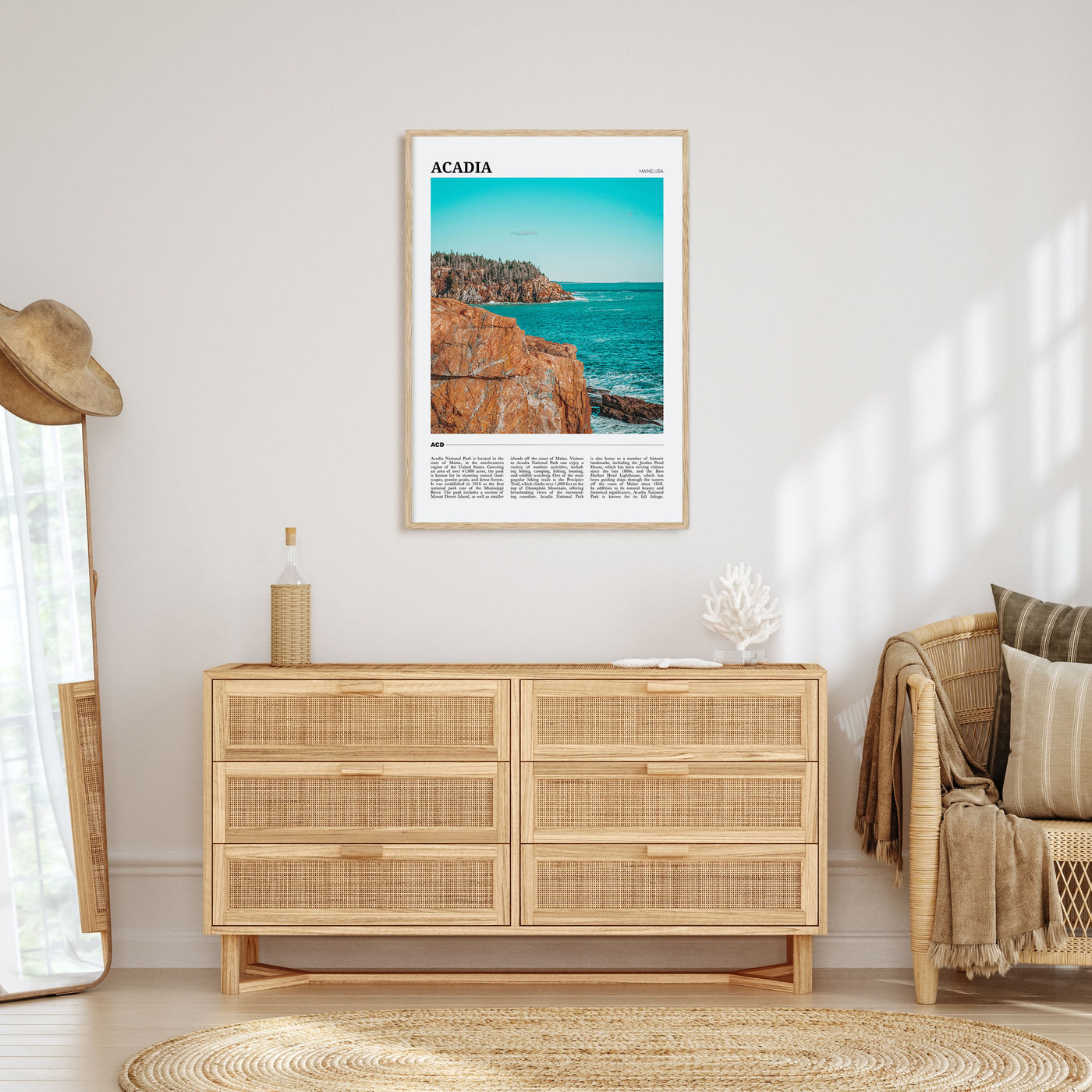 Acadia National Park Travel Color Poster