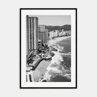 Acapulco de Juárez Photo B&W Poster