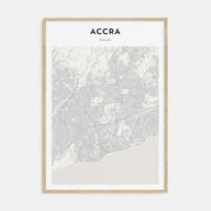 Accra Map Portrait Poster