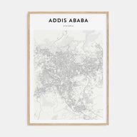 Addis Ababa Map Portrait Poster