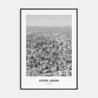 Addis Ababa Portrait B&W Poster