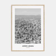Addis Ababa Portrait B&W Poster