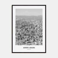 Addis Ababa Portrait B&W Poster