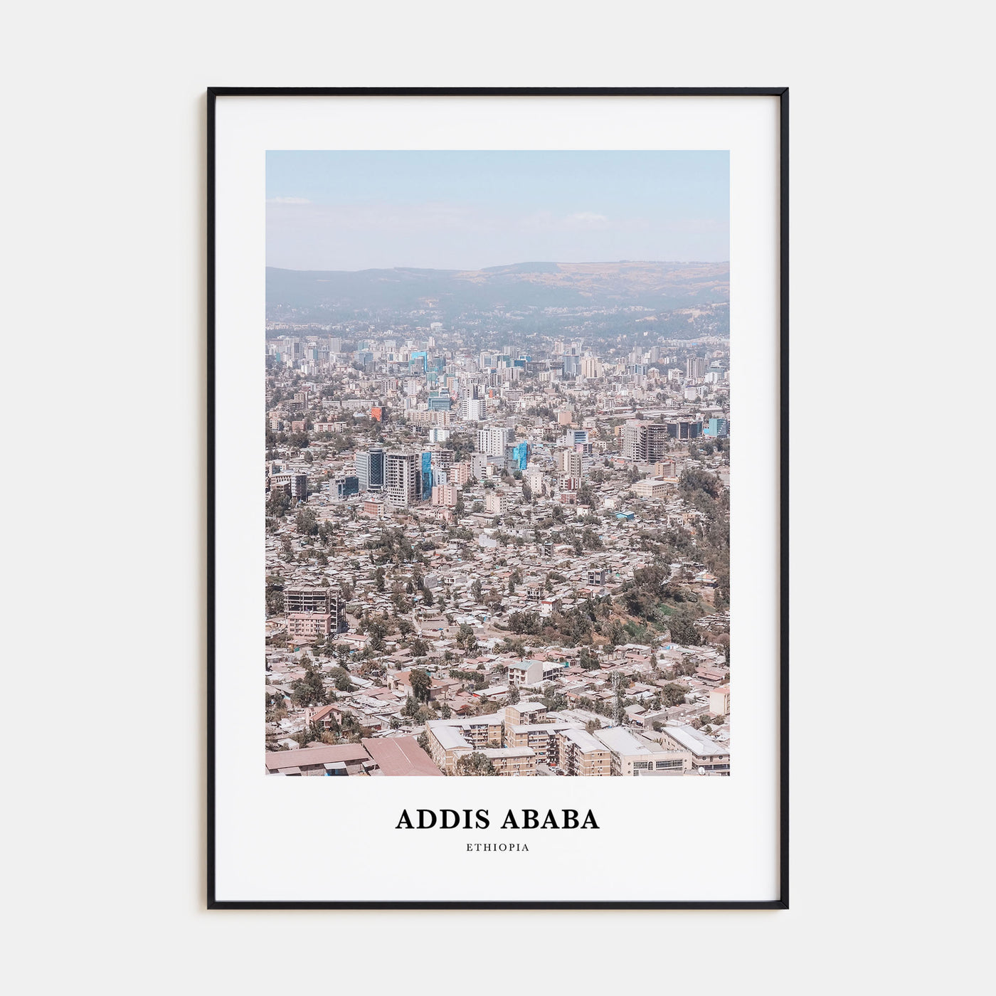 Addis Ababa Portrait Color Poster