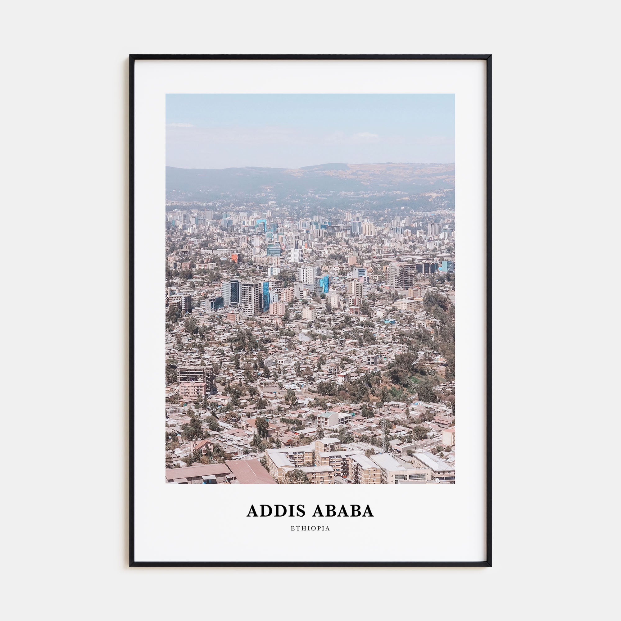 Addis Ababa Portrait Color Poster