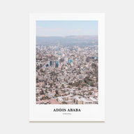 Addis Ababa Portrait Color Poster
