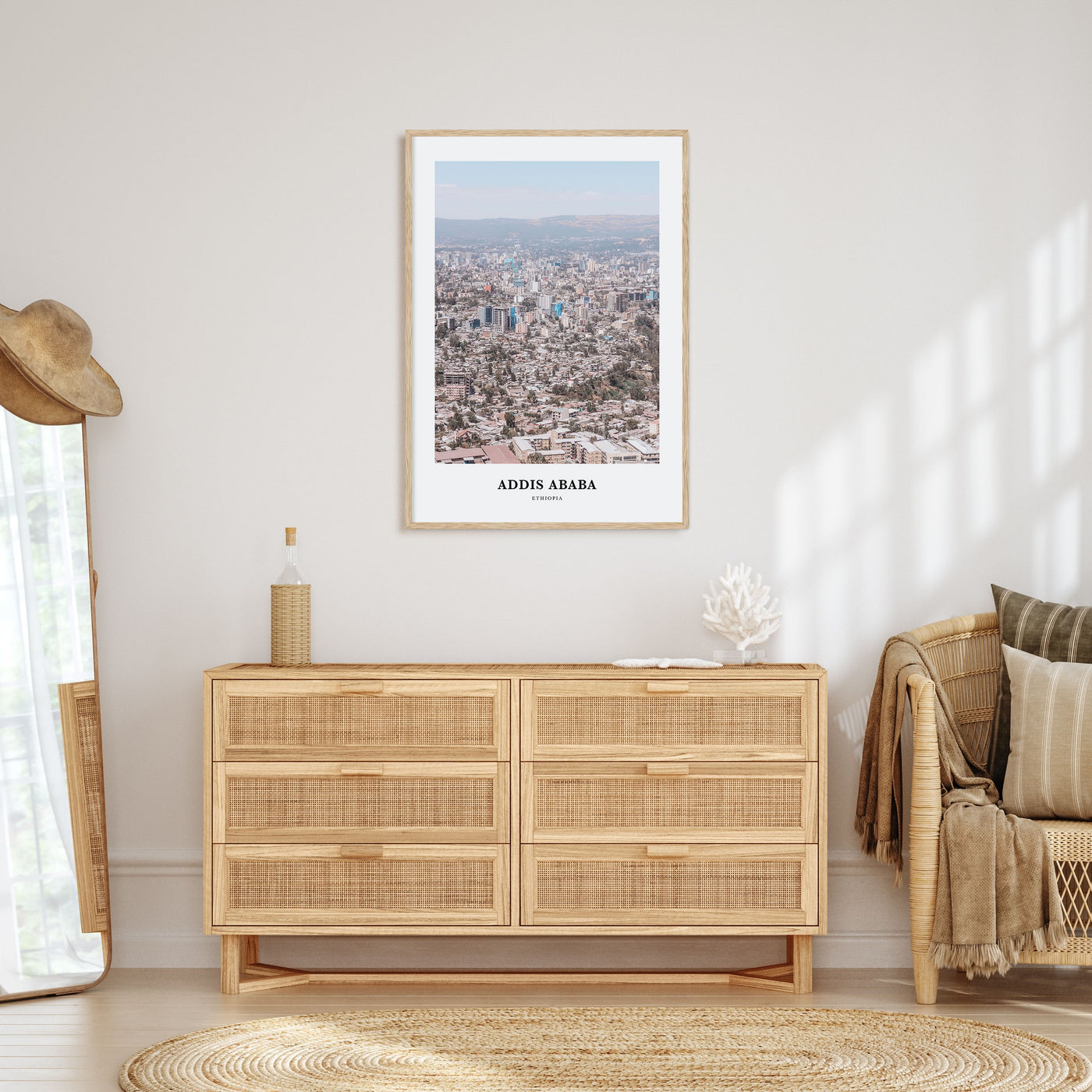 Addis Ababa Portrait Color Poster