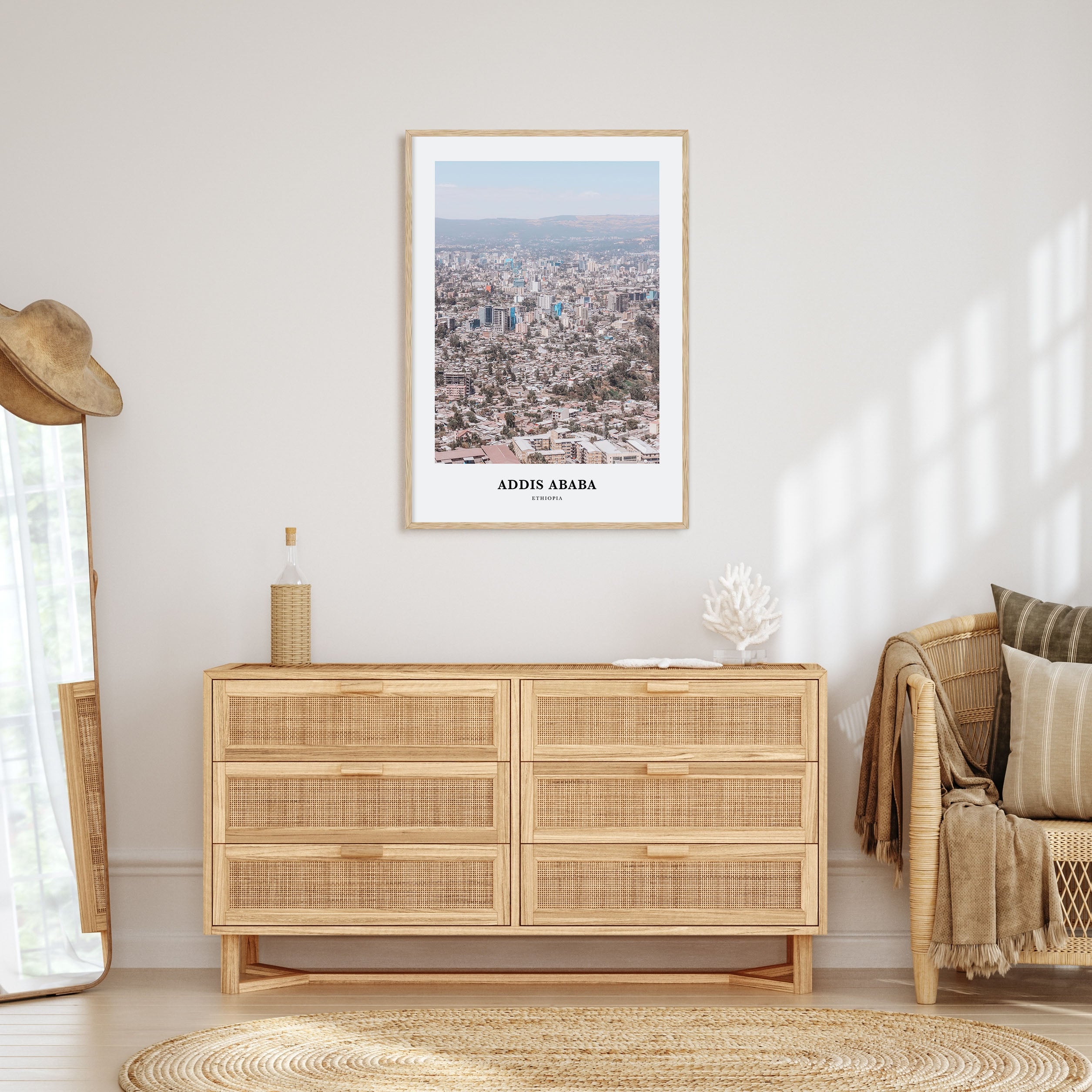 Addis Ababa Portrait Color Poster