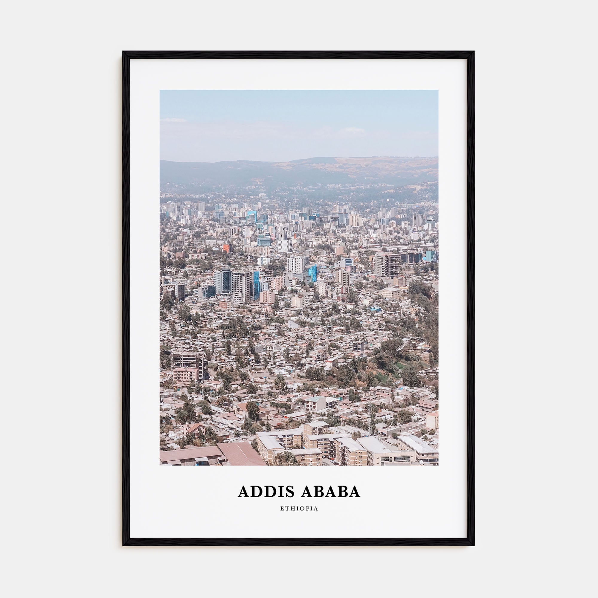 Addis Ababa Portrait Color Poster
