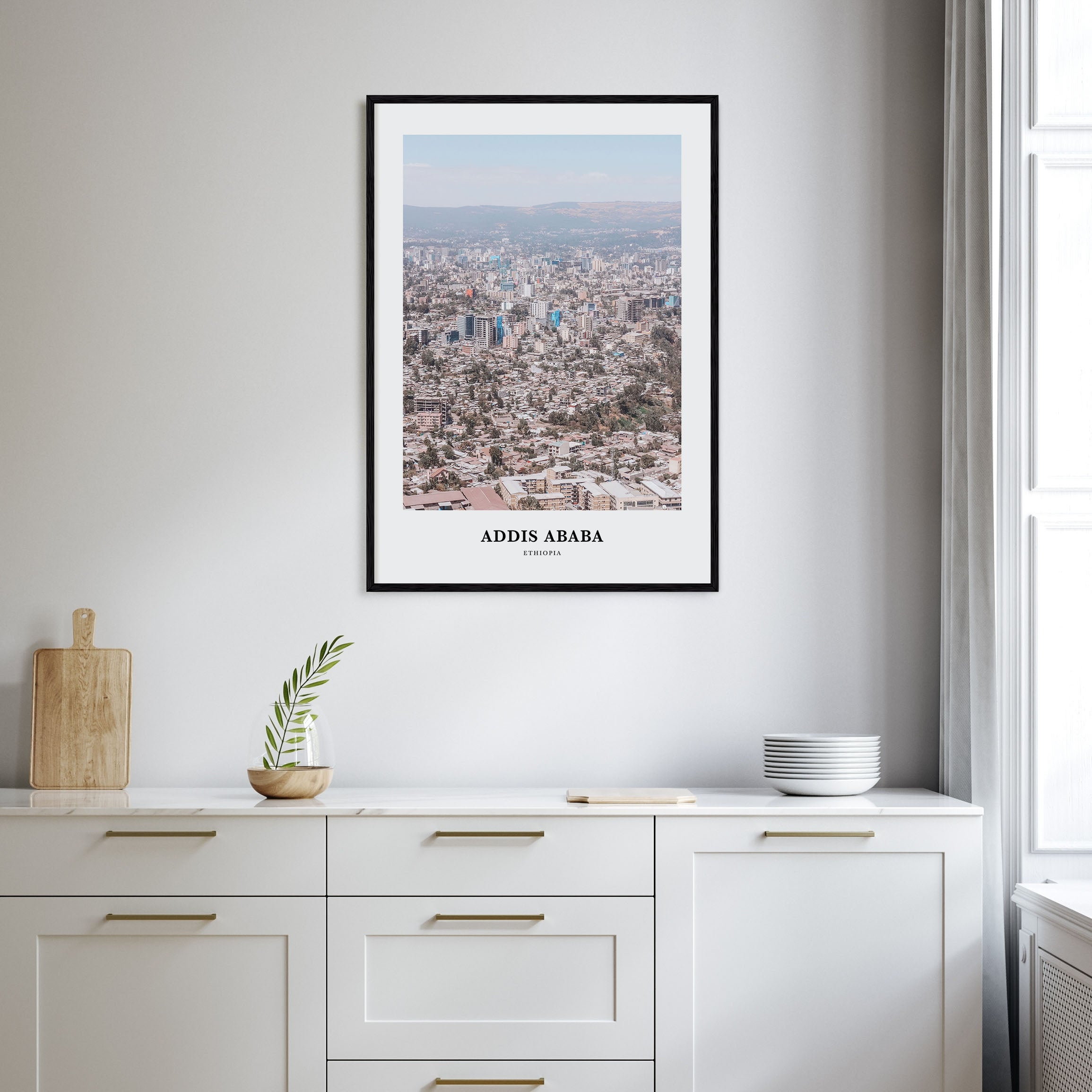 Addis Ababa Portrait Color Poster