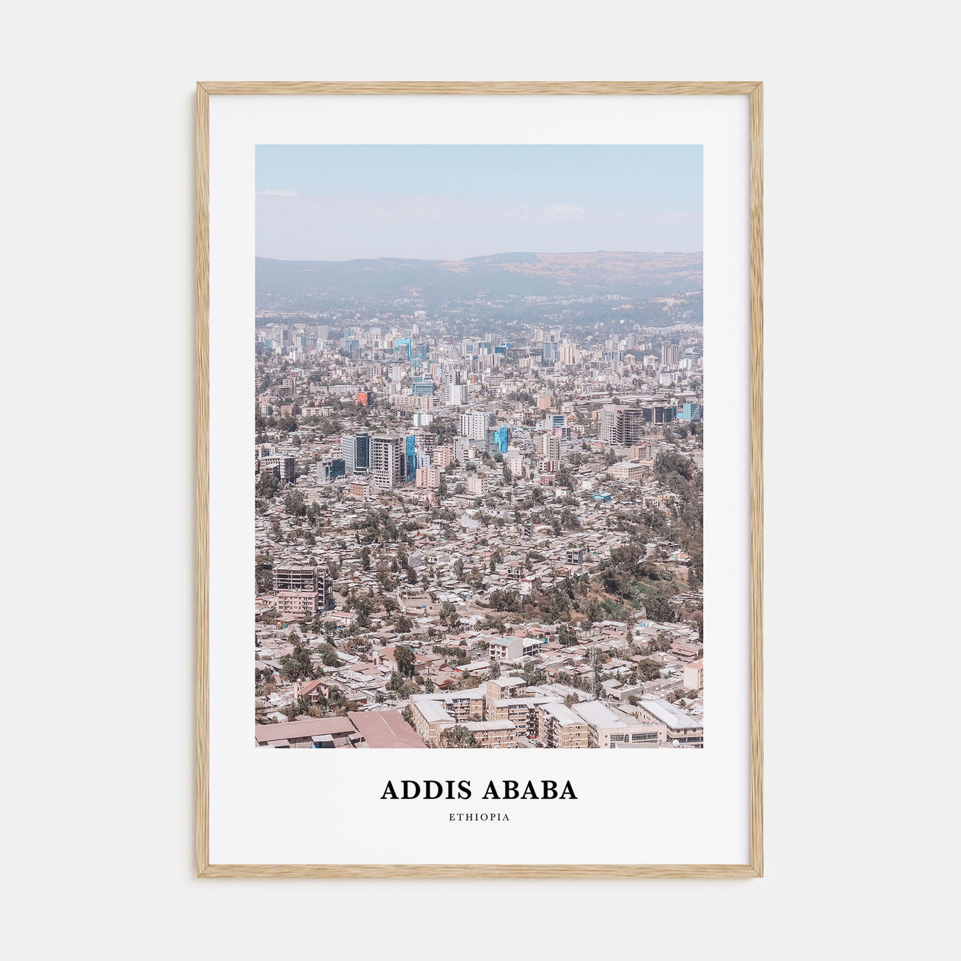 Addis Ababa Portrait Color Poster