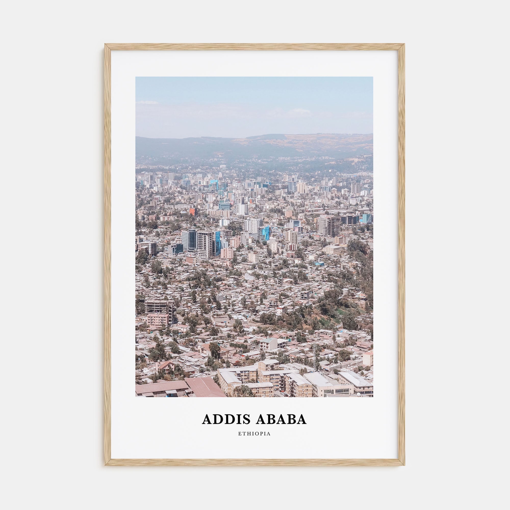 Addis Ababa Portrait Color Poster