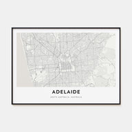 Adelaide Map Landscape Poster