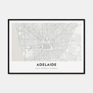 Adelaide Map Landscape Poster