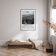 Adirondack Mountains Travel B&W Poster