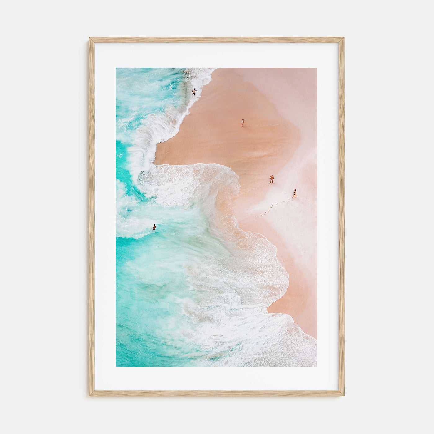 Aerial Beach Waves Photo Color No 1 Poster