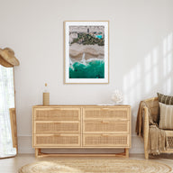 Aerial Beach Waves Photo Color No 3 Poster