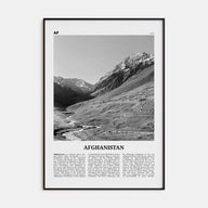 Afghanistan Travel B&W No 1 Poster