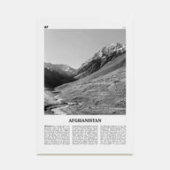 Afghanistan Travel B&W No 1 Poster