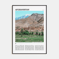 Afghanistan Travel Color Poster