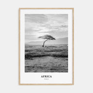 Africa Portrait B&W Poster