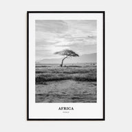 Africa Portrait B&W Poster