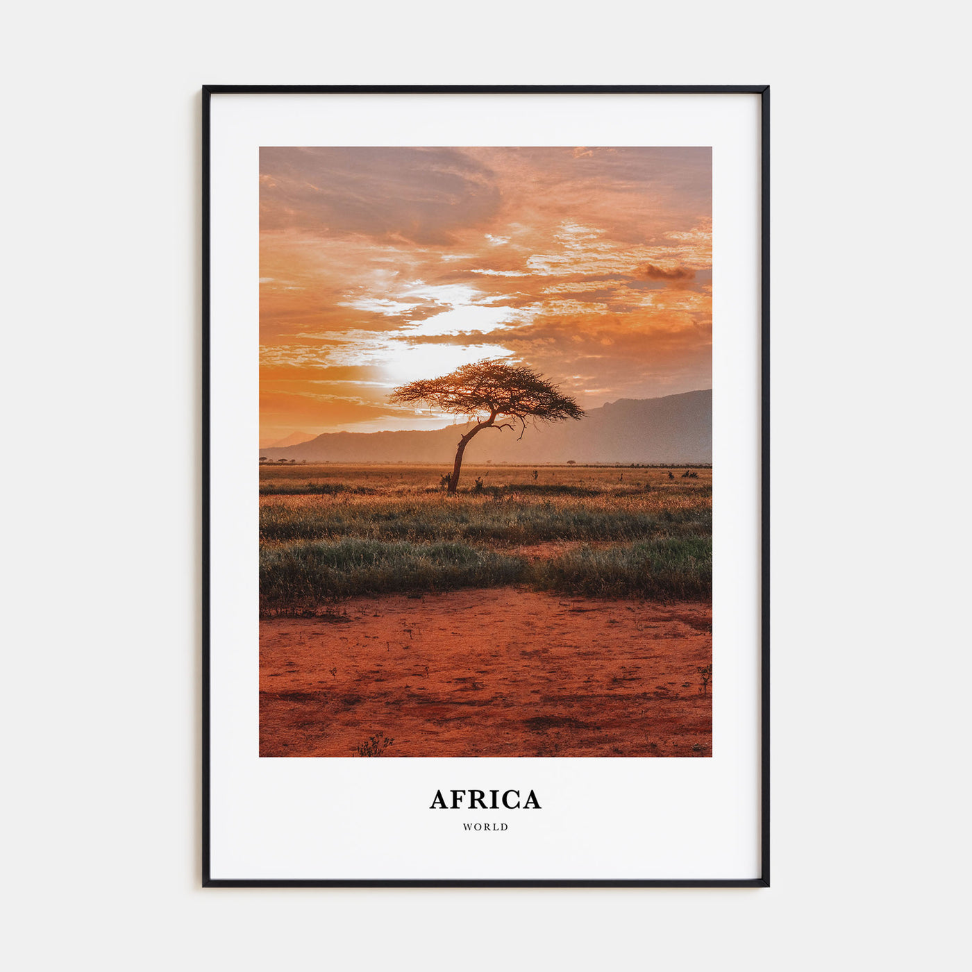 Africa Portrait Color Poster