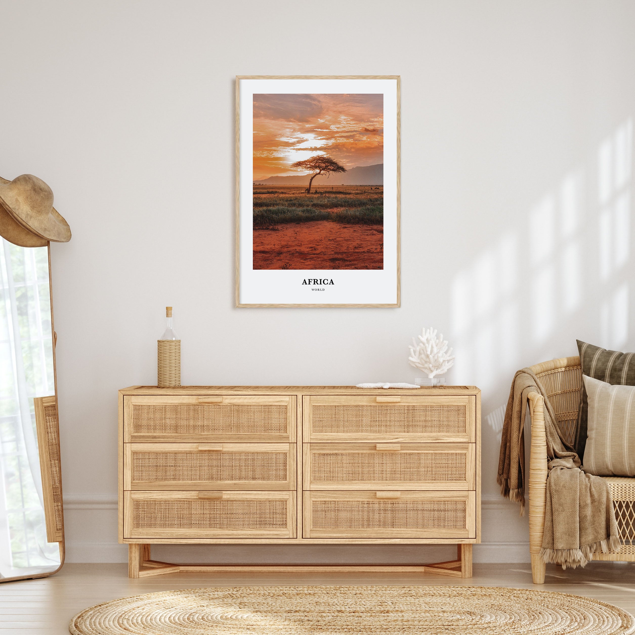 Africa Portrait Color Poster