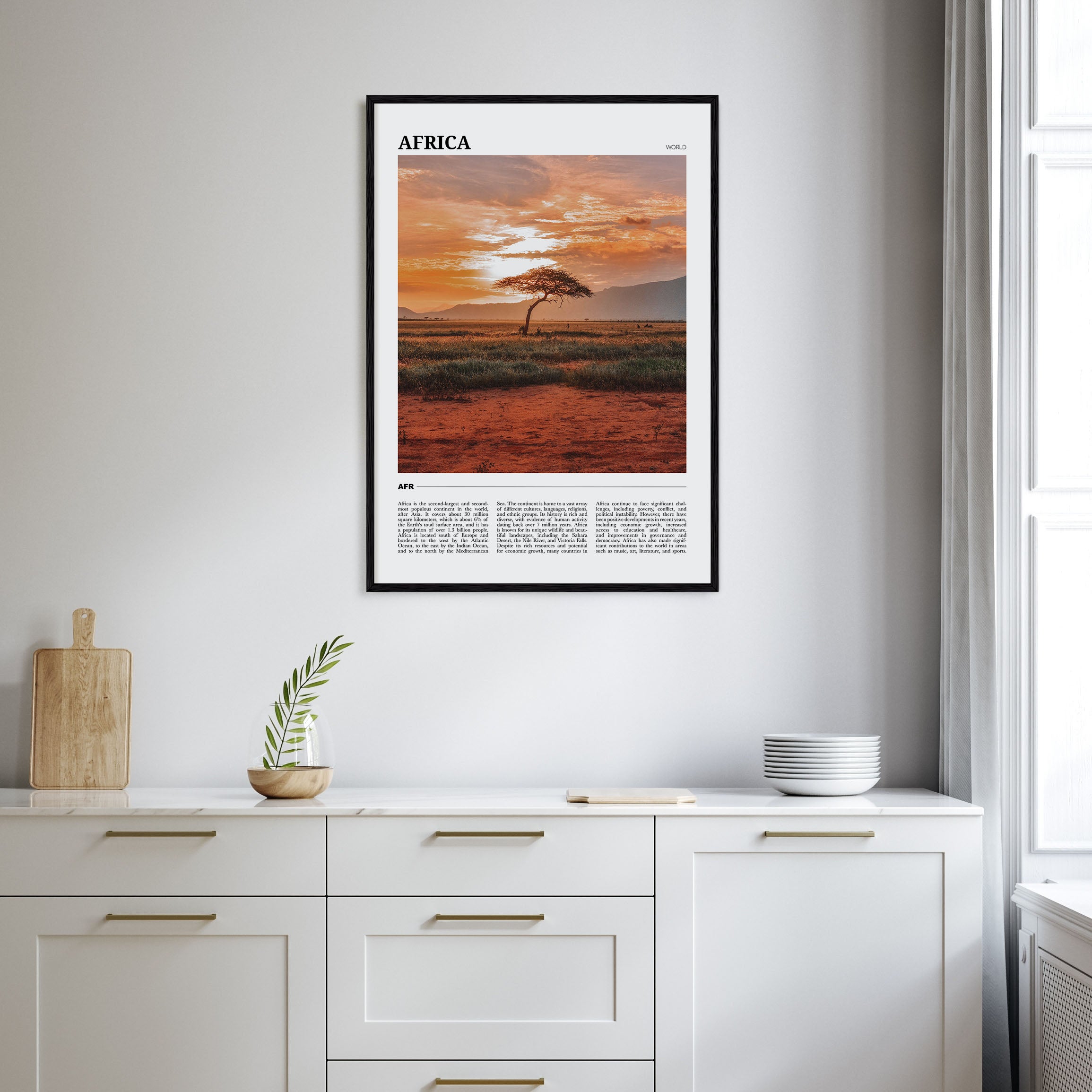 Africa Travel Color Poster