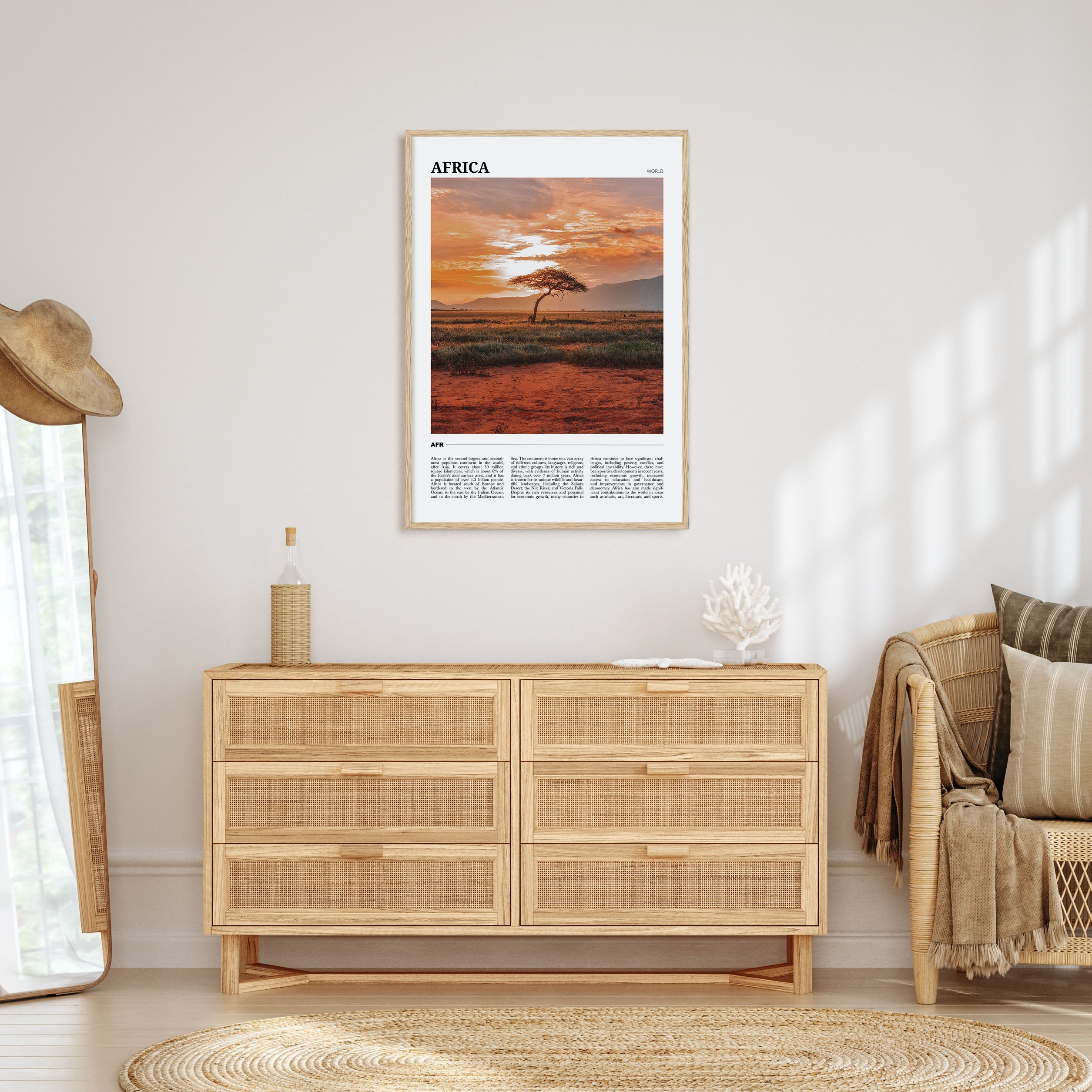 Africa Travel Color Poster