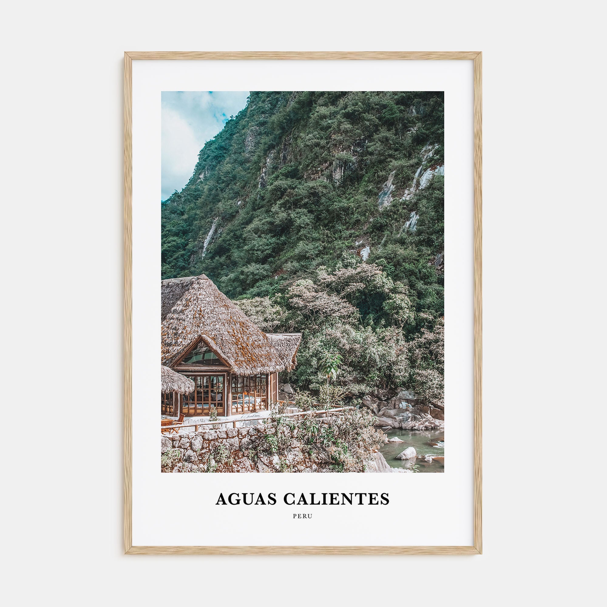 Aguas Calientes Portrait Color Poster