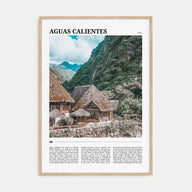 Aguas Calientes Travel Color Poster