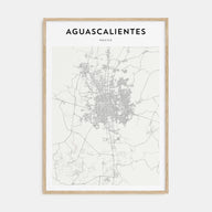 Aguascalientes Map Portrait Poster