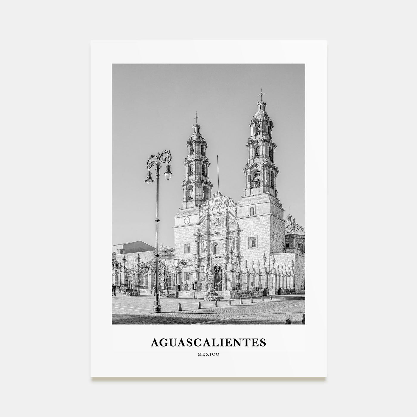 Aguascalientes Portrait B&W Poster