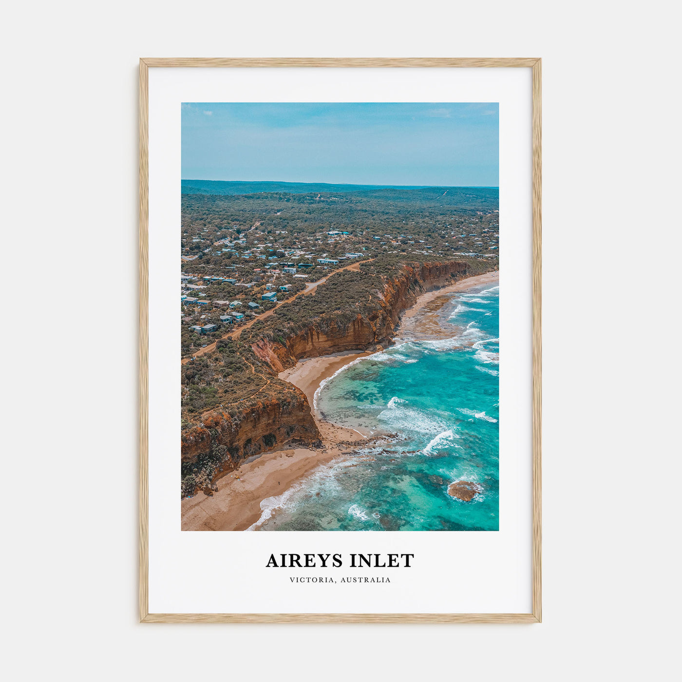 Aireys Inlet Portrait Color Poster
