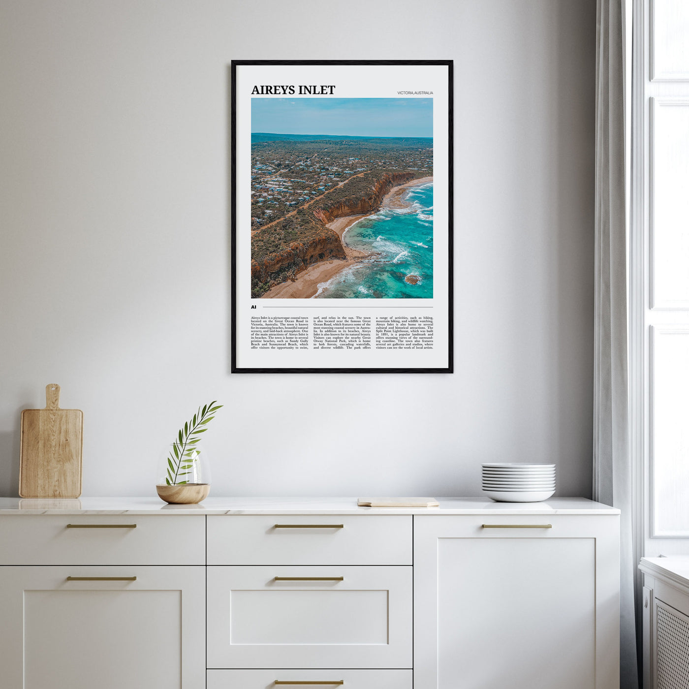 Aireys Inlet Travel Color Poster